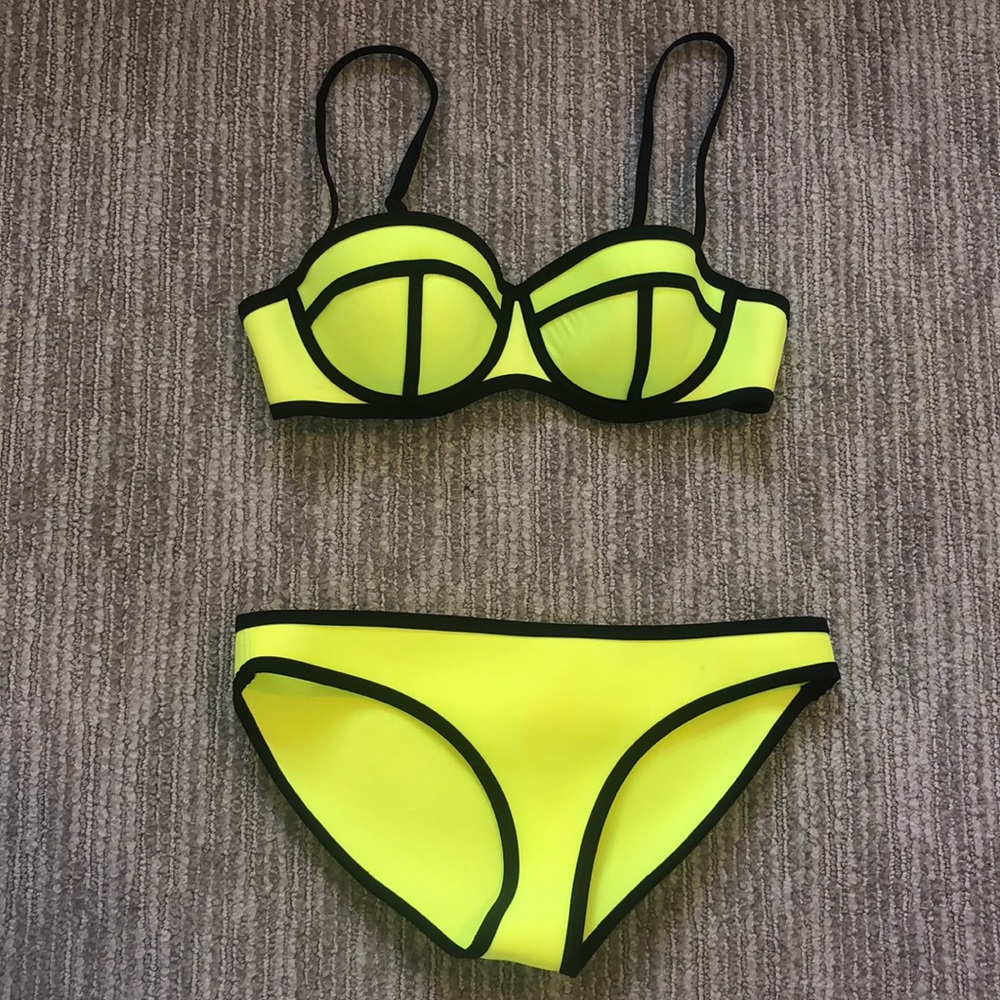 Triangl Neon yellow bikini set